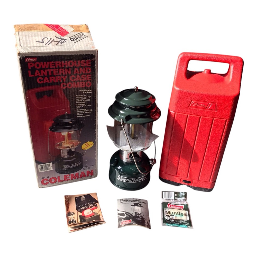 Coleman Powerhouse Lantern with Red Carry Case
